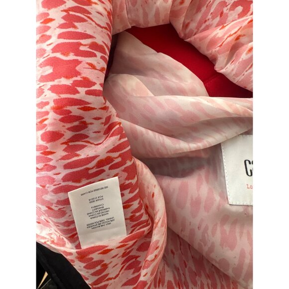 Cabi Lipstick Red Blazer Size 12 Bow Accent & Gold Buttons 3/4 Sleeve Stylish Ja - Picture 12 of 14